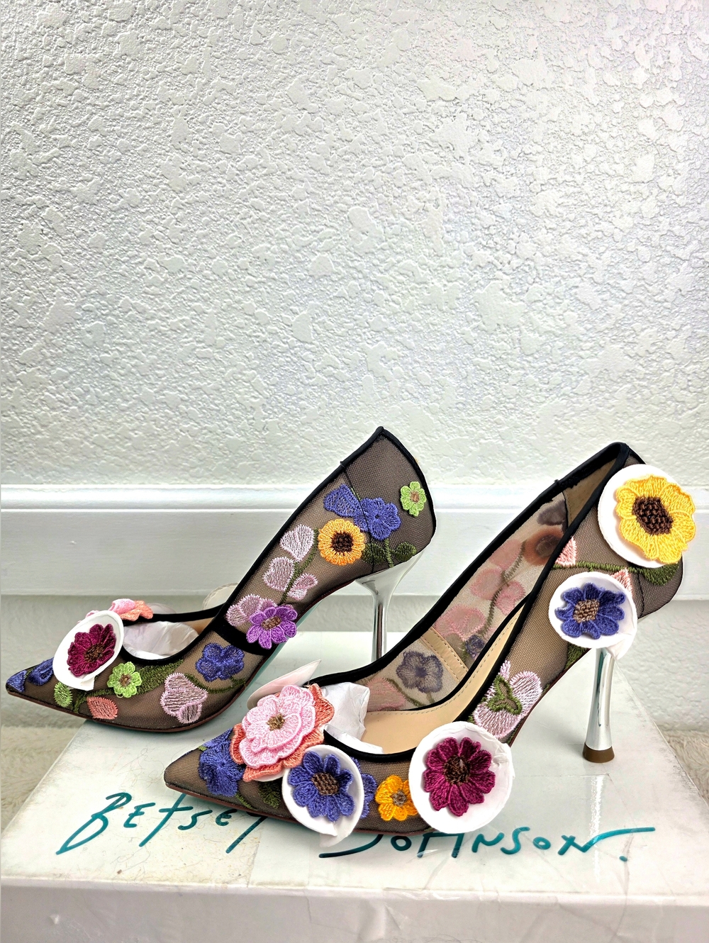 Betsey Johnson SB-Aimey 3-D Floral Pumps - Picture 7 of 11